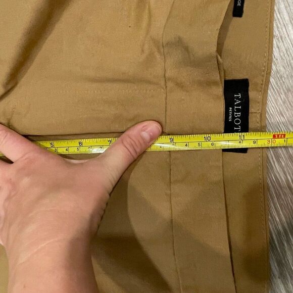 Talbots Heritage Wool Straight Pantsin Tan Camel, 12 Petite - Picture 9 of 10
